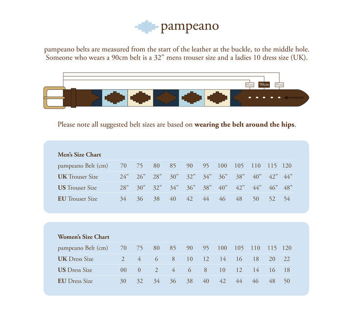 pampeano Polo Belt - 'Ondas'