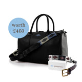 Valgfritt pampeano-skinnbelte og Varon-skinnreiseveske - Gavepakke