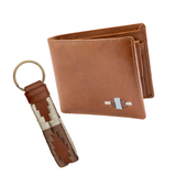 Choice of Any Leather Wallet and Keyring - Gift Package