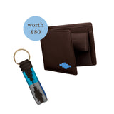 Choice of Any Leather Wallet and Keyring - Gift Package