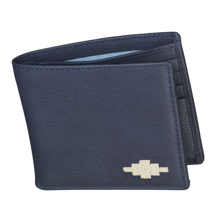 'Dinero' Card Wallet - Navy Leather - pampeano UK