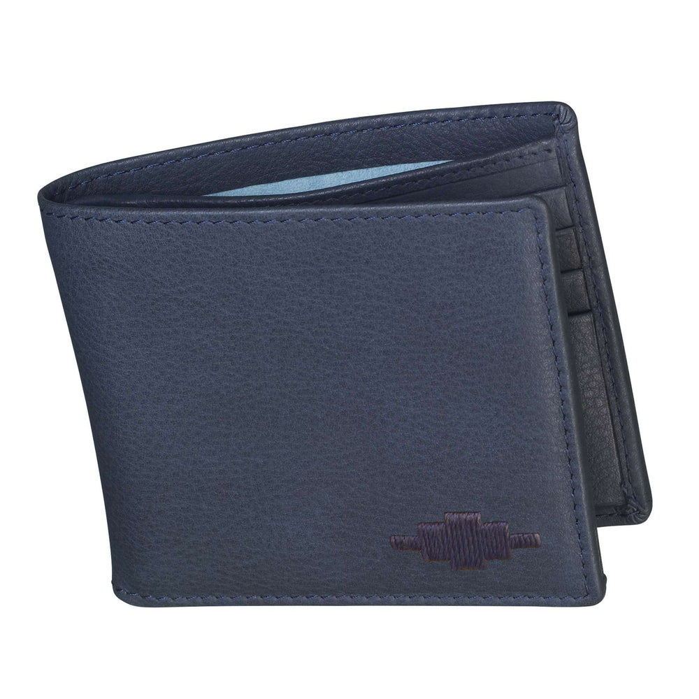 'Dinero' Card Wallet - Navy Leather - pampeano UK