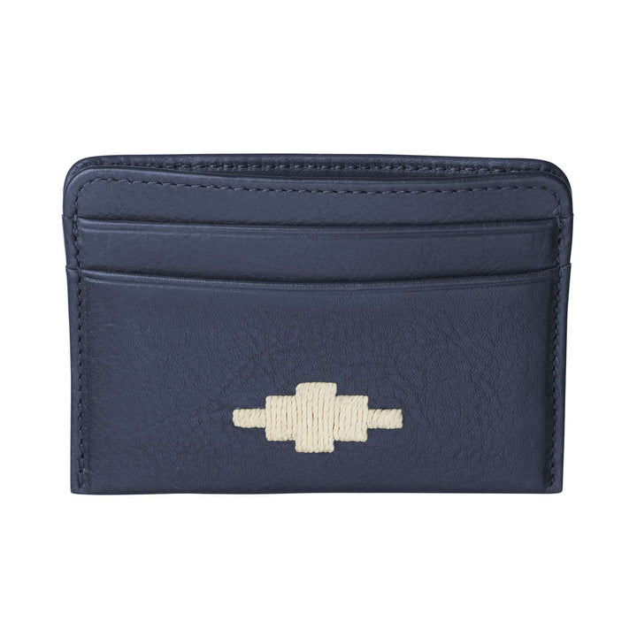 'Rombo' Card Slip - Navy Leather - pampeano UK