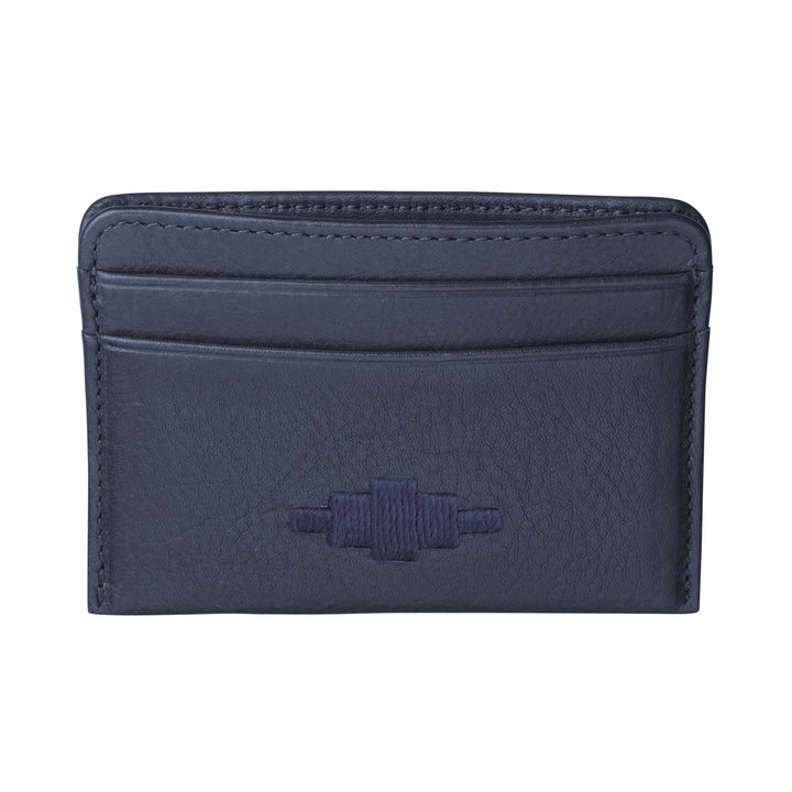 'Rombo' Card Slip - Navy Leather - pampeano UK