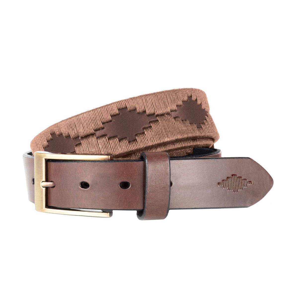 Bordado pampeano belt - brown