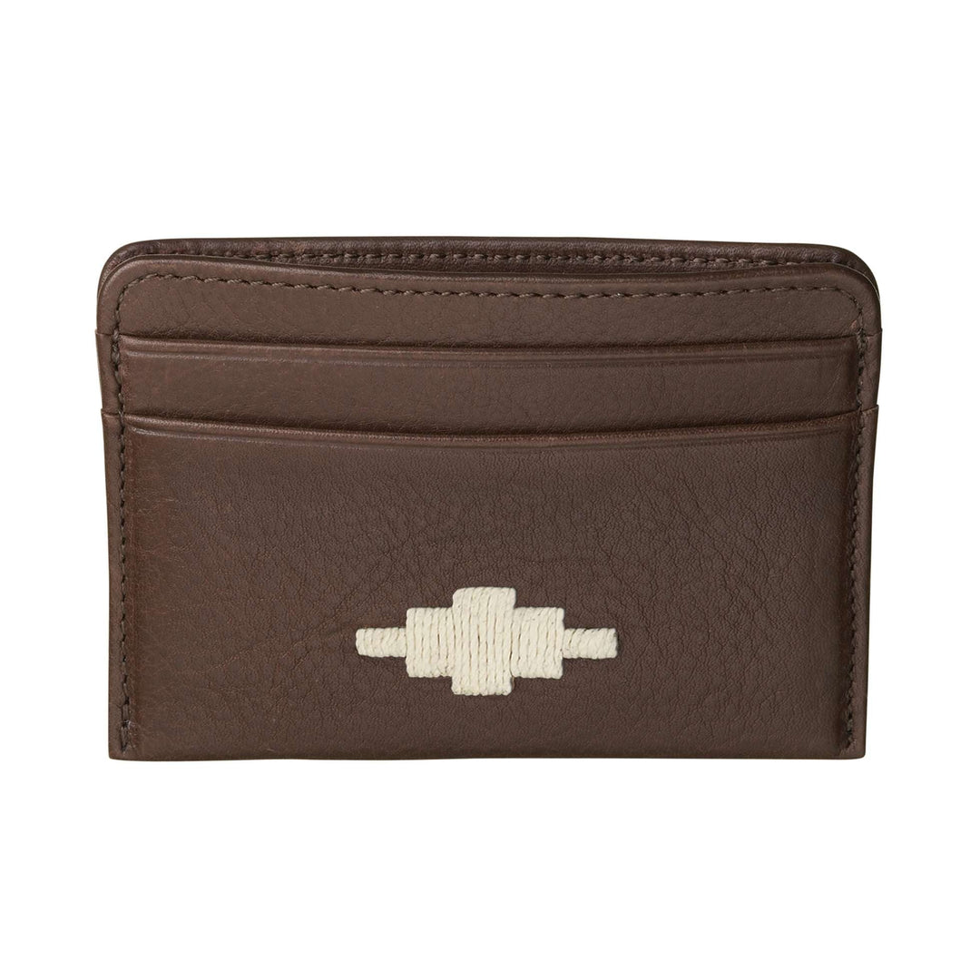 'Rombo' Card Slip - Brown Leather - pampeano UK