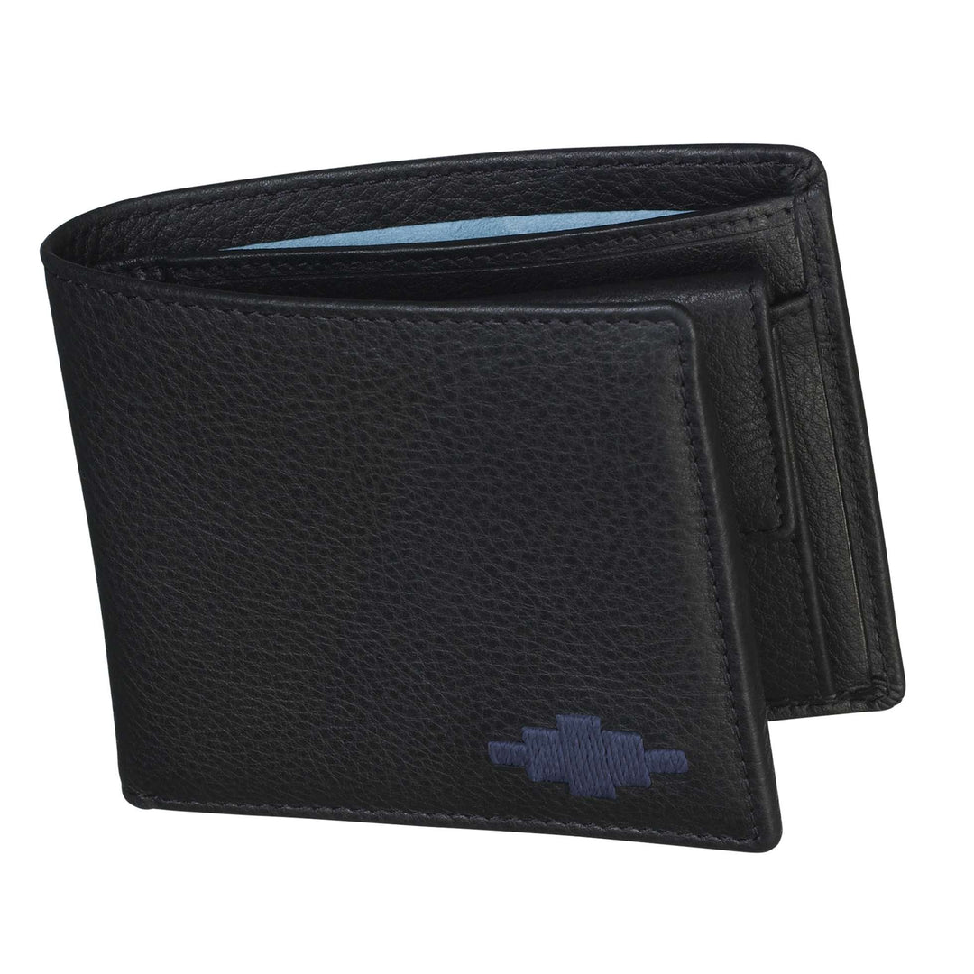 'Moneda' Coin Wallet - Black Leather - pampeano UK