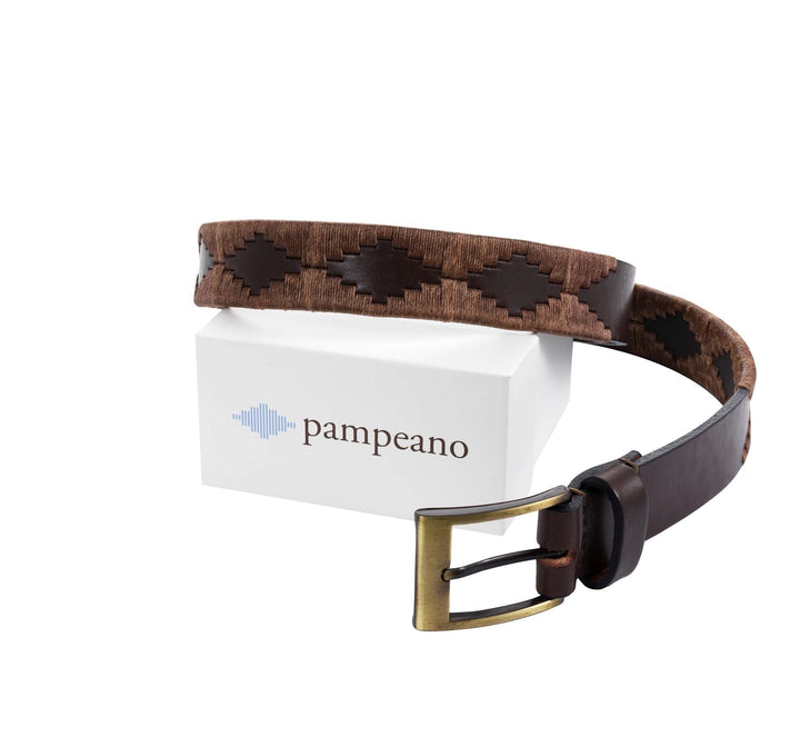 'Bordado' Polo Belt - Brown - Pampeano UK