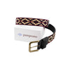 'Cincha' Polo Belt - Black and Red - Pampeano UK