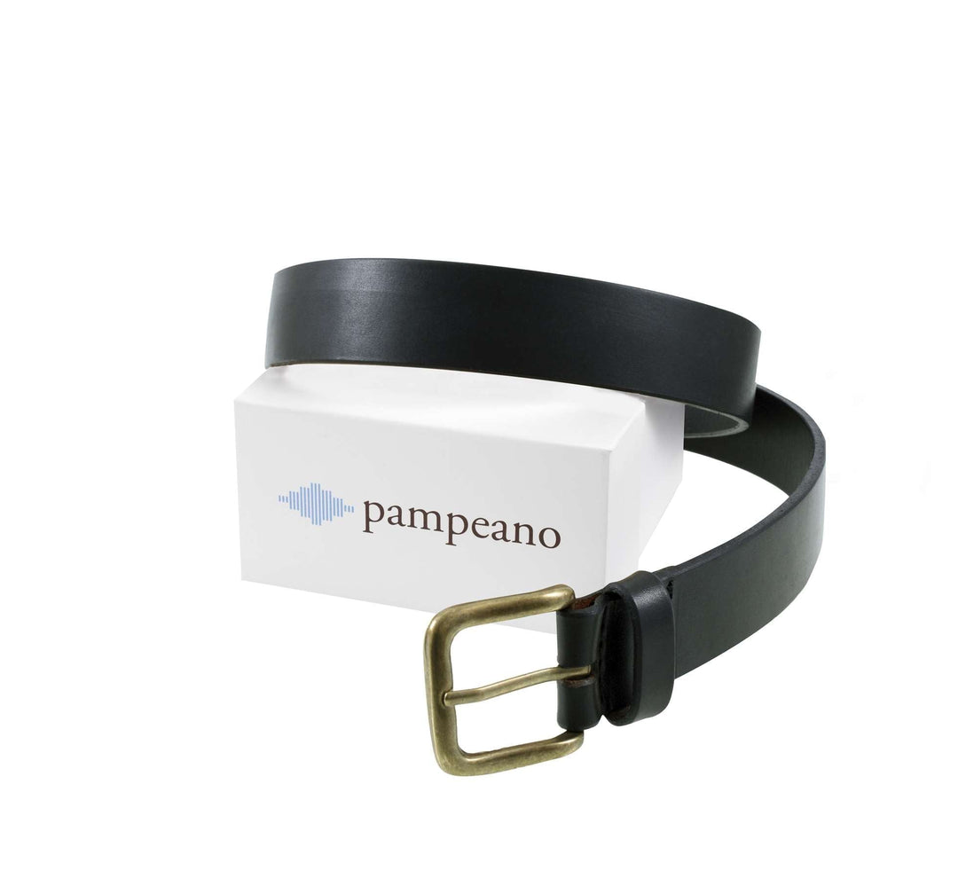 Black Plain Belt - 'Nieto' - Pampeano UK