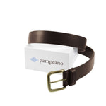 Brown Leather Belt - 'Papa' - Pampeano UK
