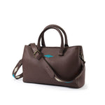 'Diversa' Satchel Bag - Brown Leather - Pampeano UK