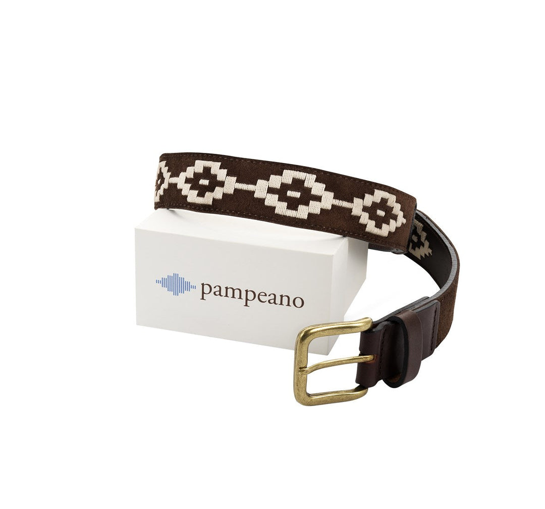 'Confianza' Polo Belt - Brown Suede - Pampeano UK