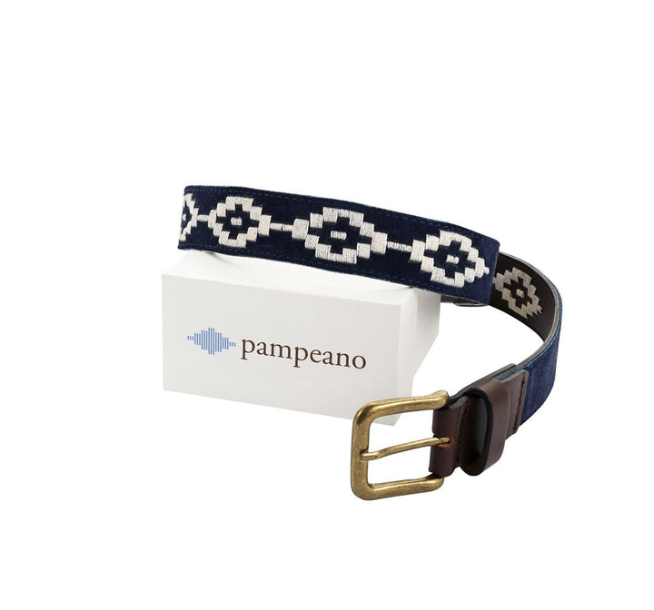 'Confianza' Polo Belt - Navy Suede - Pampeano UK