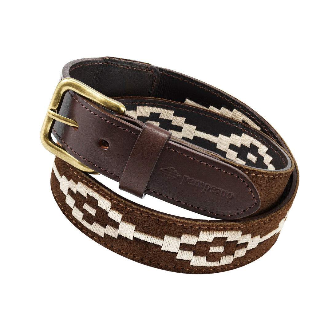 'Confianza' Polo Belt - Brown Suede - Pampeano UK