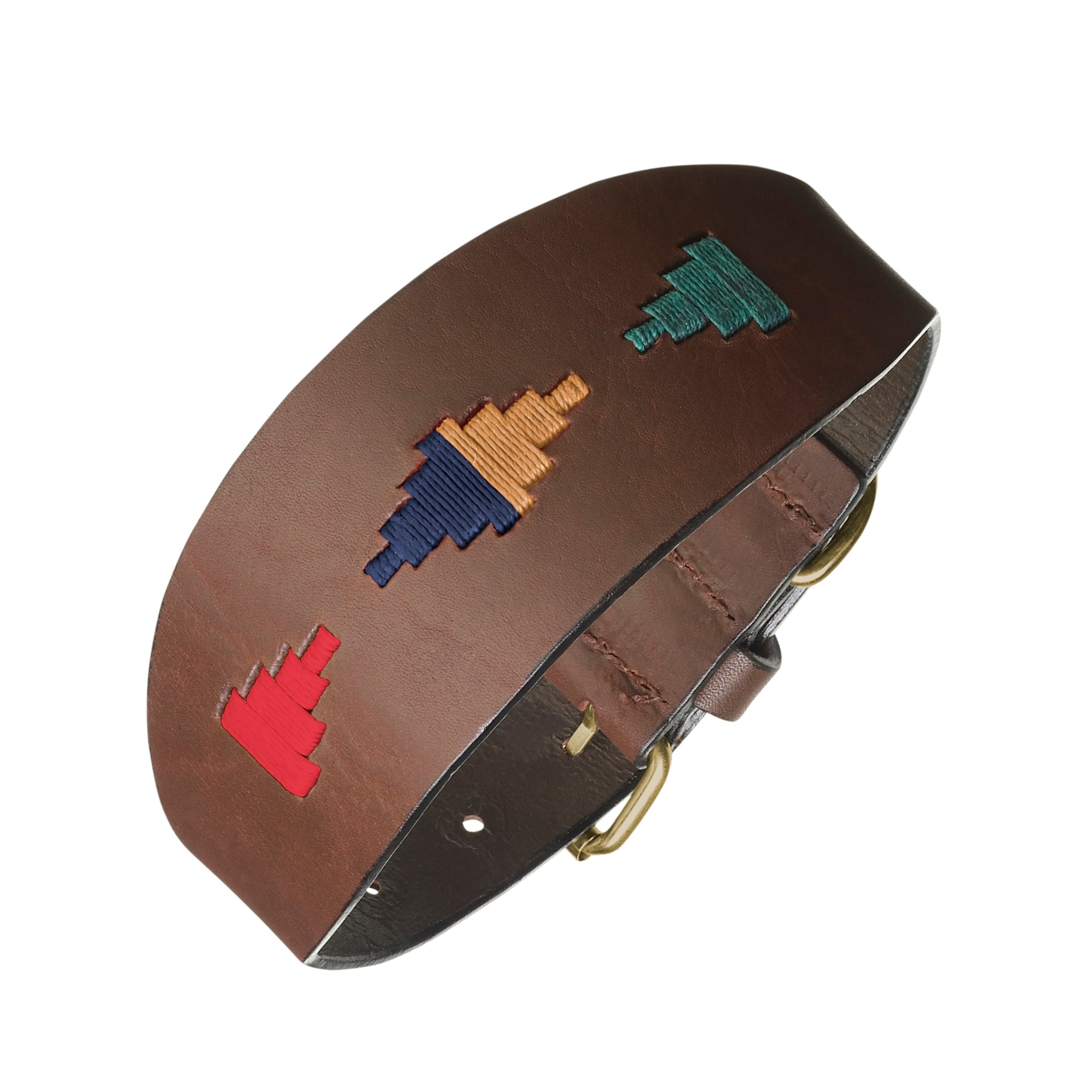 Wide Dog Collar - 'Navidad' - pampeano UK