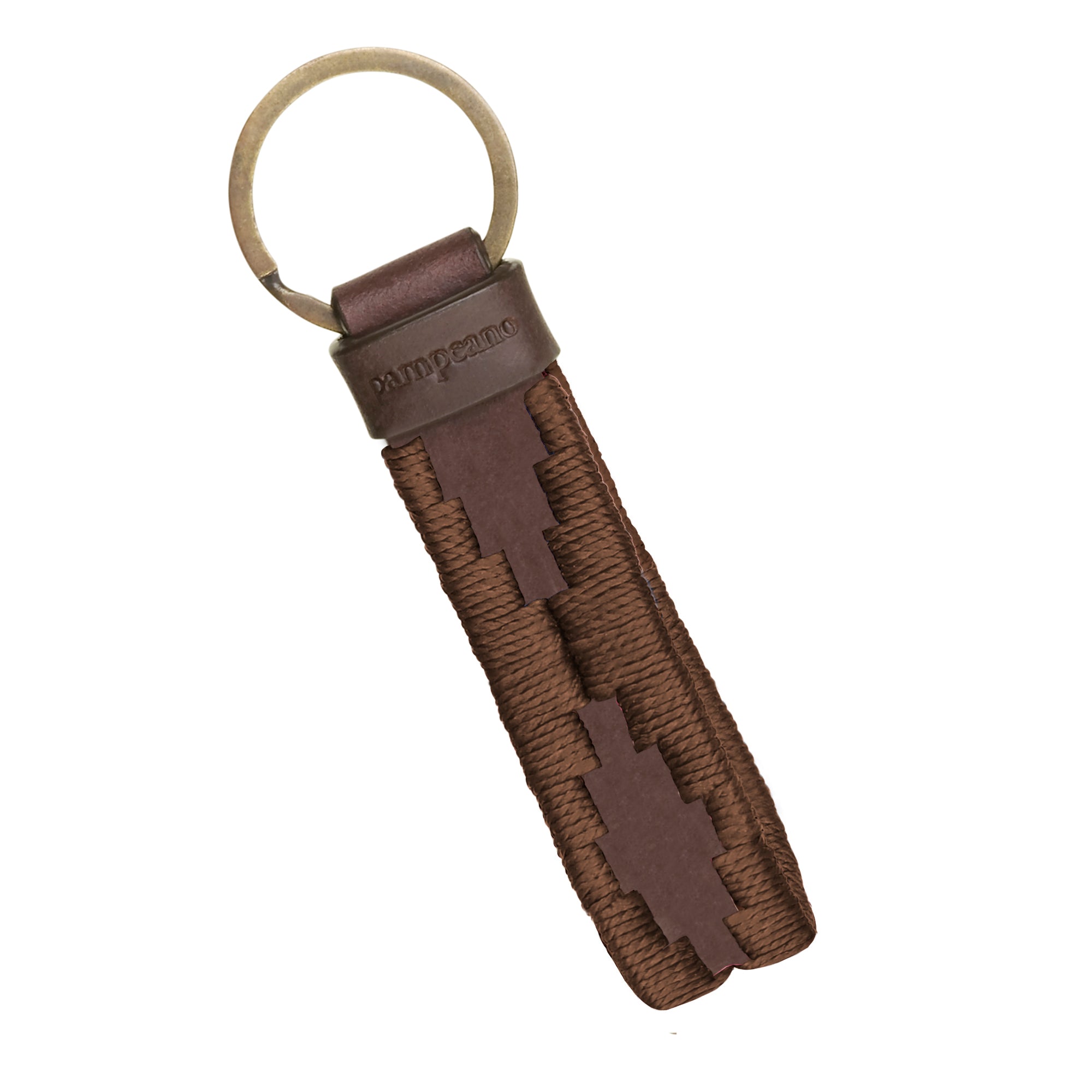 pampeano Charro Argentine Brown Leather Loop Keyring pampeano UK