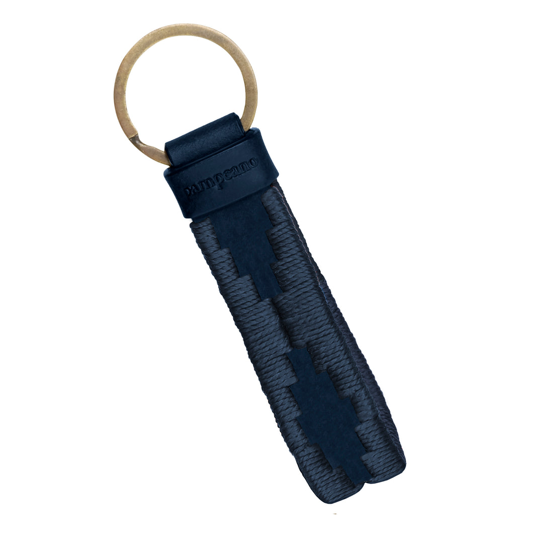 'Charro' Loop Keyring - Navy Leather - pampeano UK