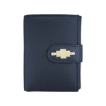 'Exito' Bifold Purse - Navy Leather - pampeano UK