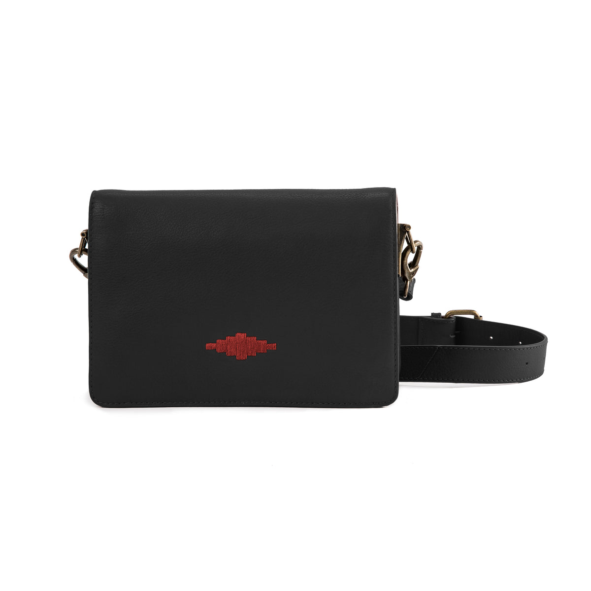 Estilo crossbody bag - black leather