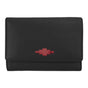 'Chica' Trifold Purse - Black Leather - pampeano UK