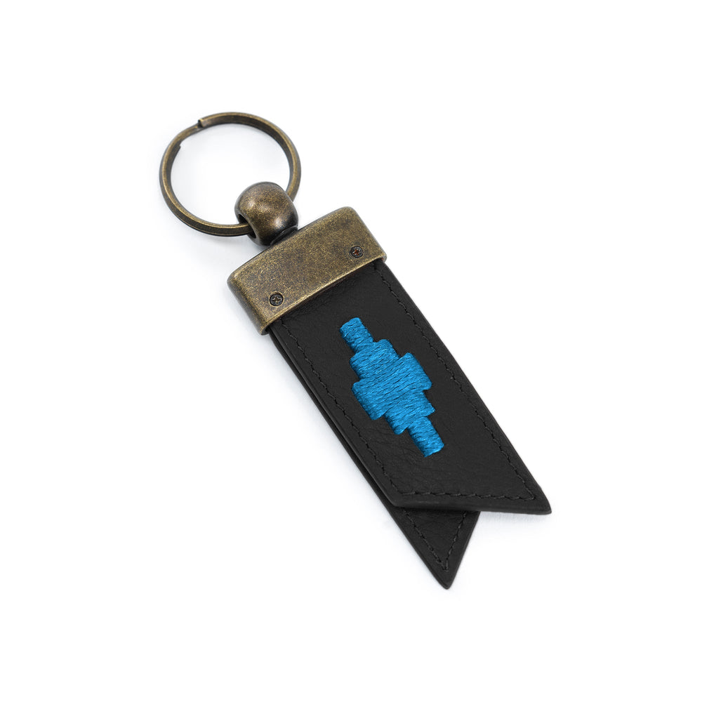 'Juntos' Origami Keyring - Black Leather - Pampeano UK