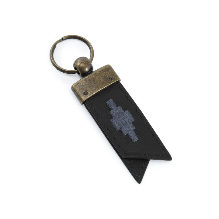 'Juntos' Origami Keyring - Black Leather - Pampeano UK