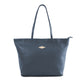 'Trapecio' Tote Bag - Navy Leather - pampeano UK