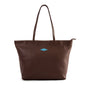 'Trapecio' Tote Bag - Brown Leather - pampeano UK