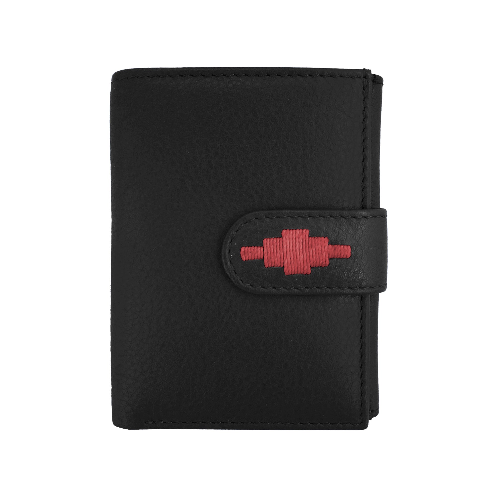 'Exito' Bifold Purse - Black Leather - pampeano UK