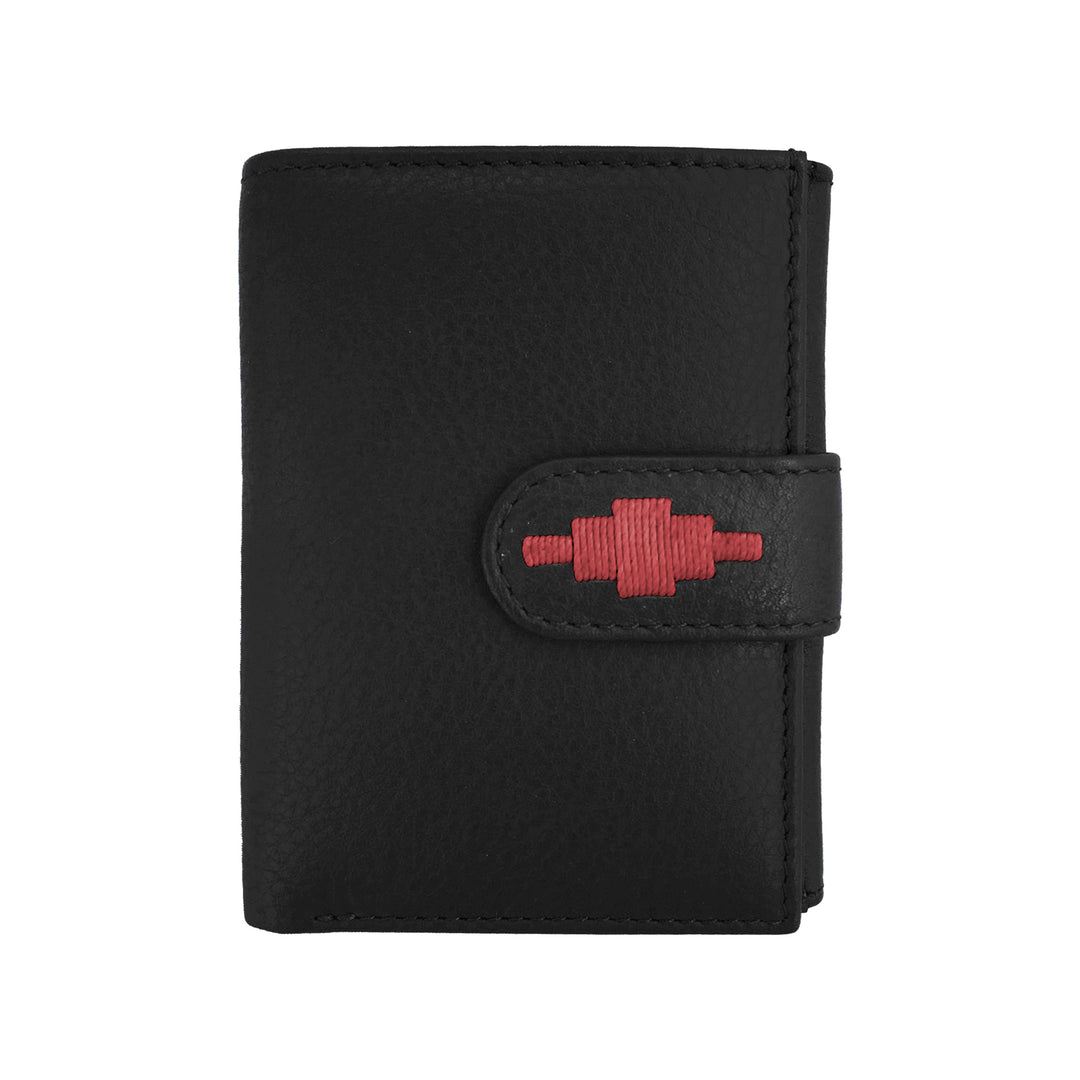 'Exito' Bifold Purse - Black Leather - pampeano UK